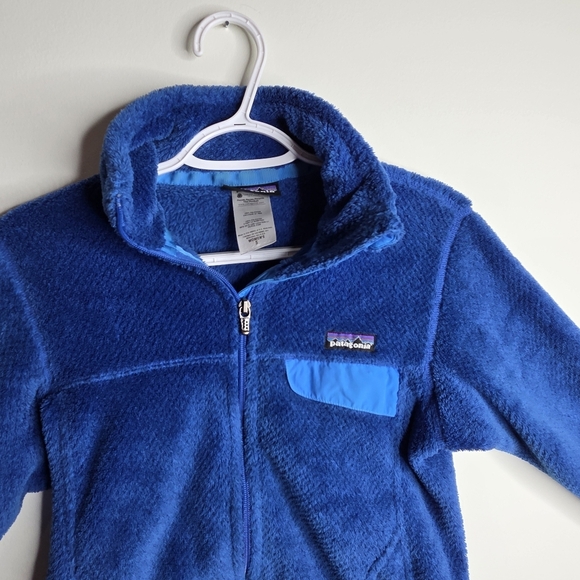 Patagonia - Women's Synchilla Polartec Bright Blue Jacket - Size Small - Picture 3 of 13